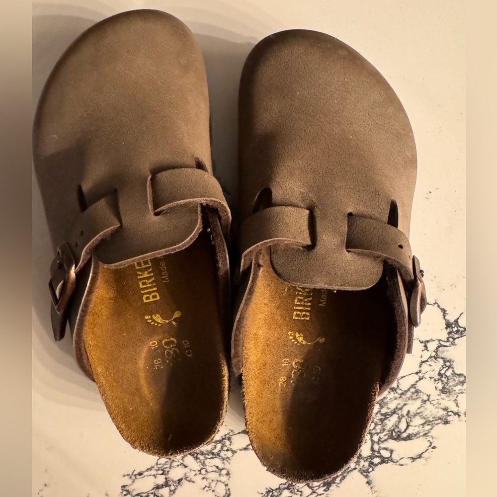 Birkenstock little kid size 10 Boston mule